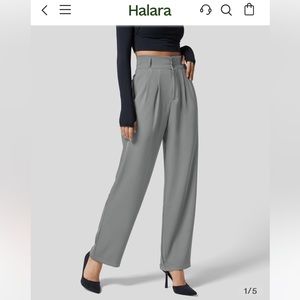 NWT - Halara Straight Leg Suit Pants - Grey - Medium